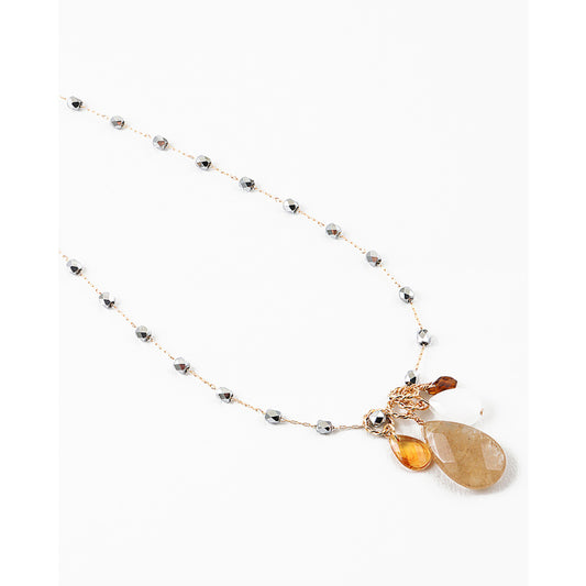 Hematite Charm Necklace