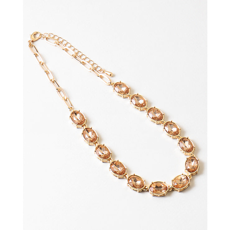 Oval Topaz Necklace