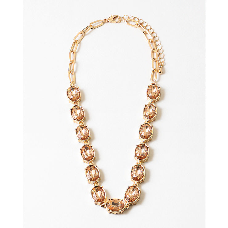 Oval Topaz Necklace