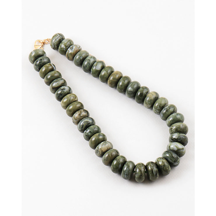 Olive Chunk Necklace