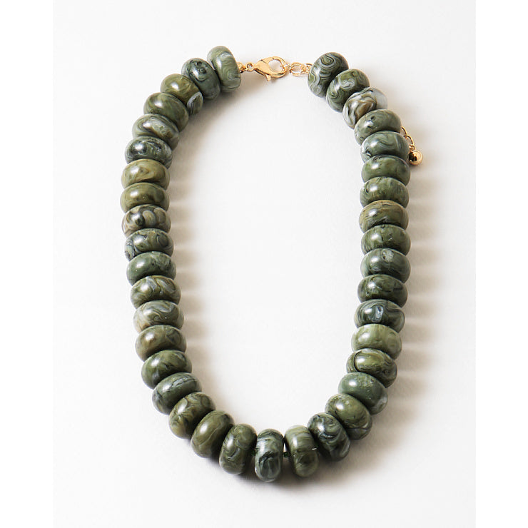 Olive Chunk Necklace