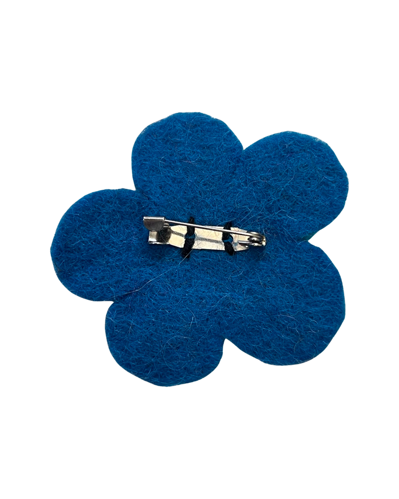 Wool Flower Pin