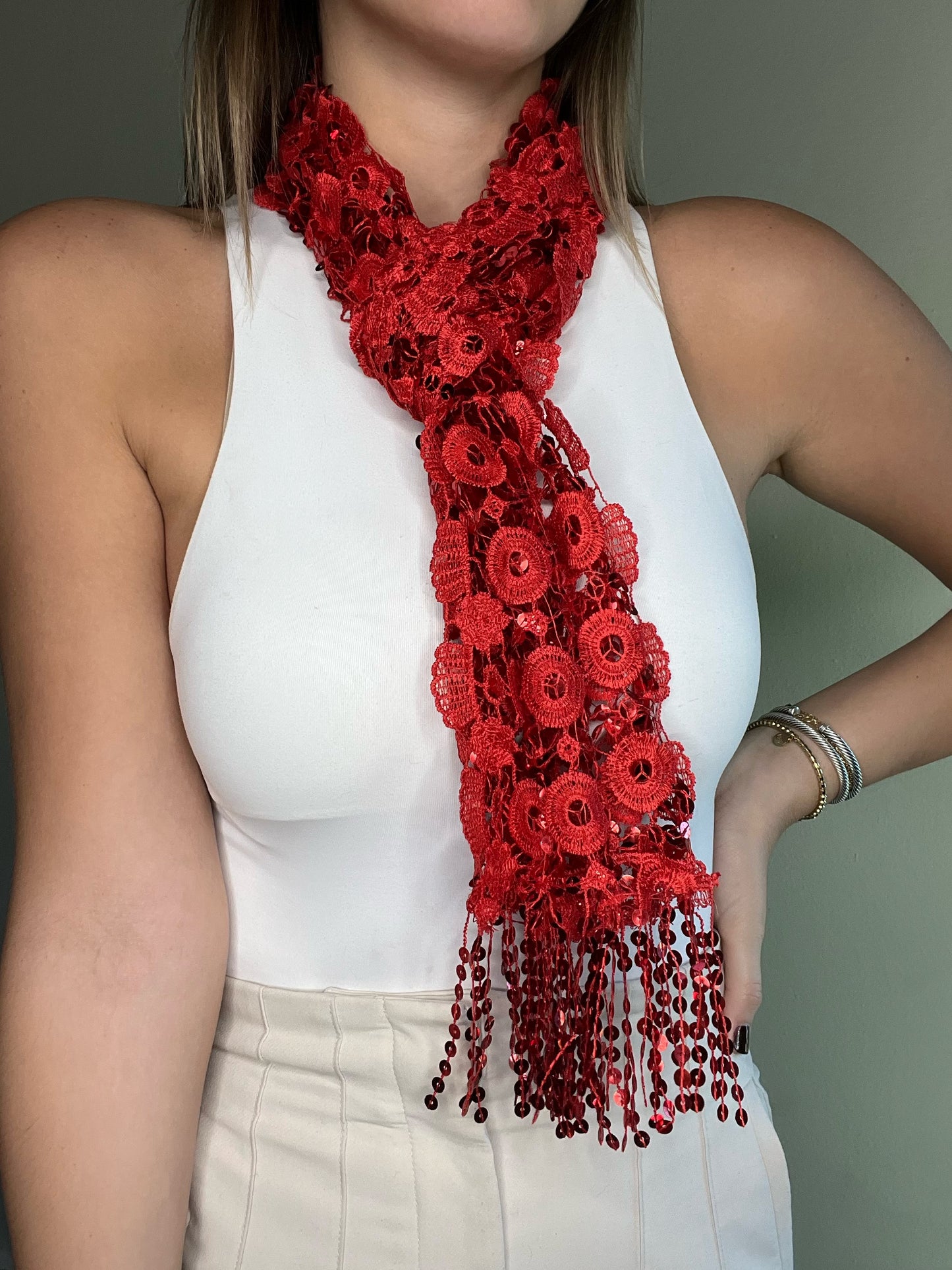Victoria Sequin Scarf
