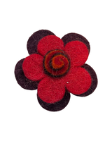 Wool Flower Pin