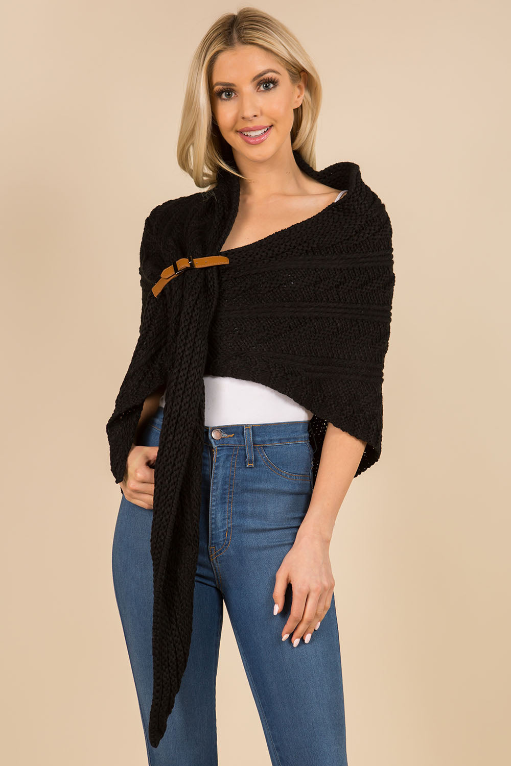 Knit Buckle Shawl