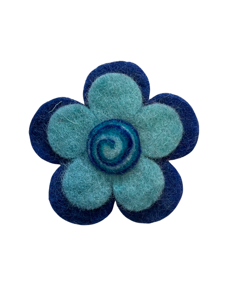 Wool Flower Pin